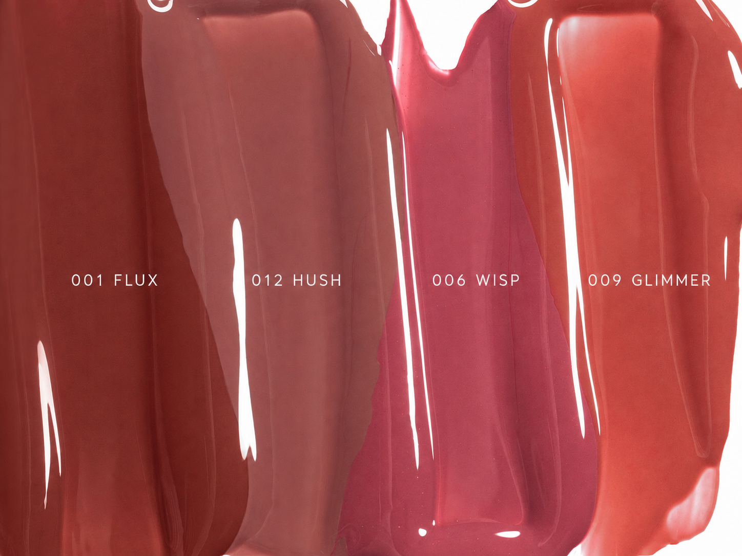 All 17 Altera Blurring Lip Tint shades arranged from nude and pink to red, coral, mauve, and deeper tones