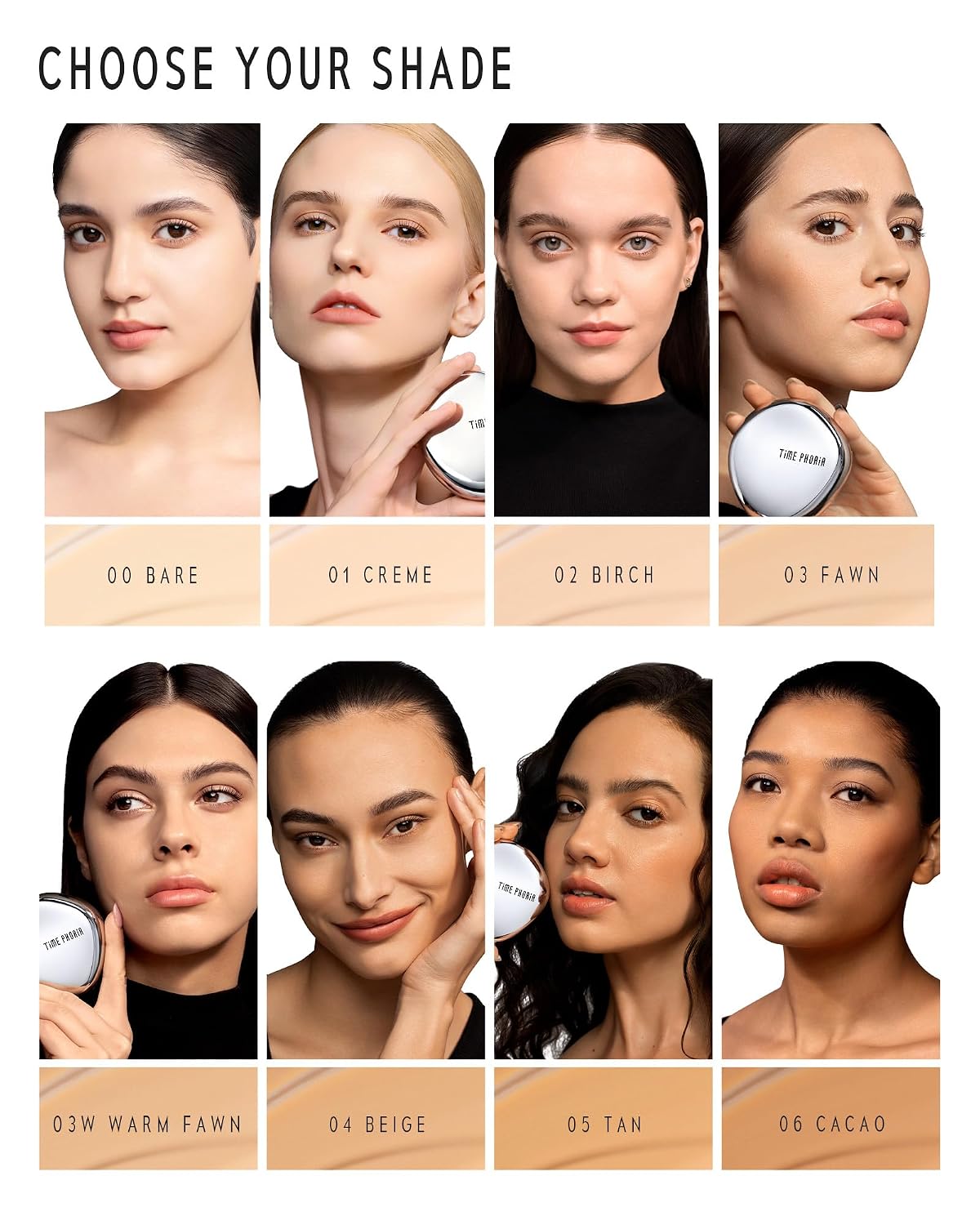 Base de maquillaje cushion mate de cobertura luminosa Timeless Lumina