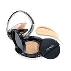 Base de maquillaje cushion mate de cobertura luminosa Timeless Lumina